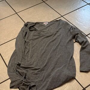 Long sleeve gray shirt